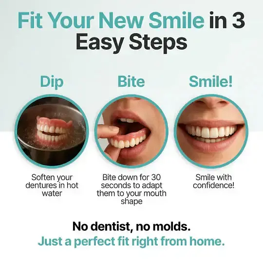 🦷 HazyGalaxy™ Custom-Fit Dentures ⏰ ENDS TODAY 70% OFF | Smile with Confidence