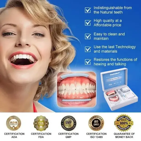 🦷 HazyGalaxy™ Custom-Fit Dentures ⏰ ENDS TODAY 70% OFF | Smile with Confidence