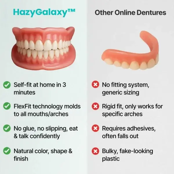 🦷 HazyGalaxy™ Custom-Fit Dentures ⏰ ENDS TODAY 70% OFF | Smile with Confidence