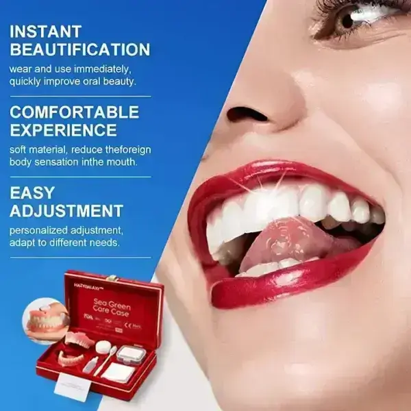-Ends Today: 70% OFF! ⏰HazyGalaxy™ Medical Full Denture with Strong Suctiond Custom-Fit Full Functional Dentures🦷