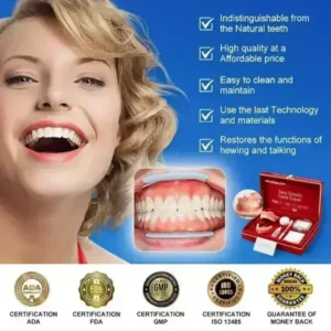 -Ends Today: 70% OFF! ⏰HazyGalaxy™ Medical Full Denture with Strong Suctiond Custom-Fit Full Functional Dentures🦷