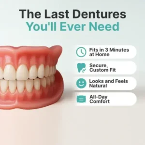 HazyGalaxy™ Soft Silicone Carbon Ceramic Teeth, Strong and White – Natural Look, Comfortable Fit