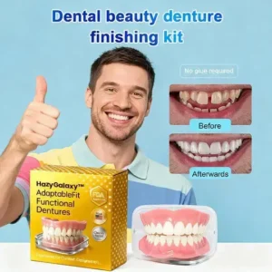 HazyGalaxy™ Soft Silicone Carbon Ceramic Teeth, Strong and White – Natural Look, Comfortable Fit